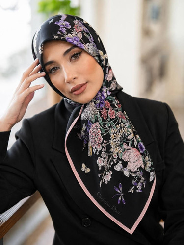 روسری ابریشم توییل کریستین دیور