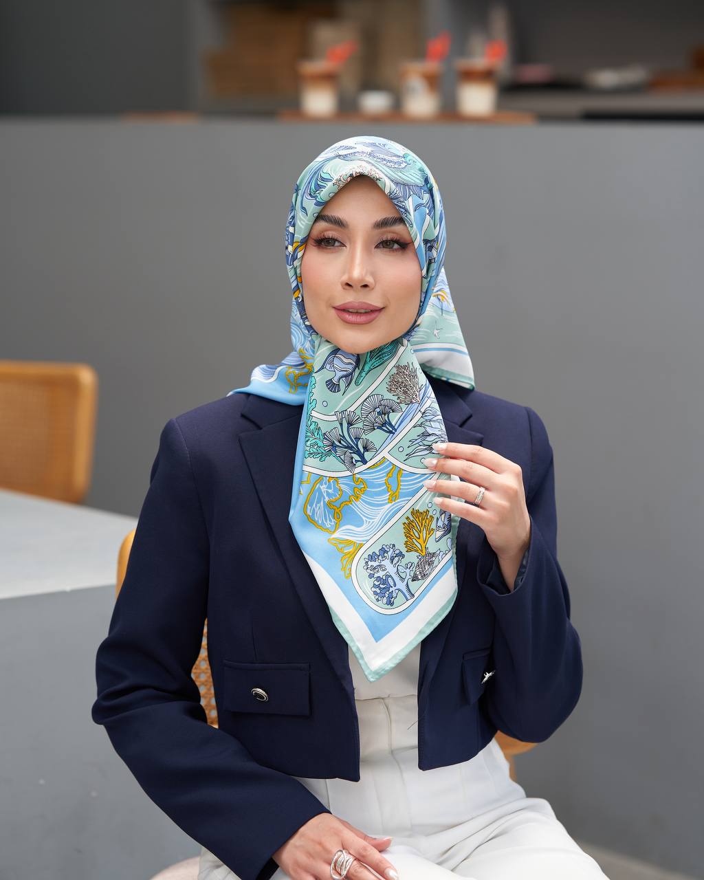 روسری ابریشم توییل اعلا